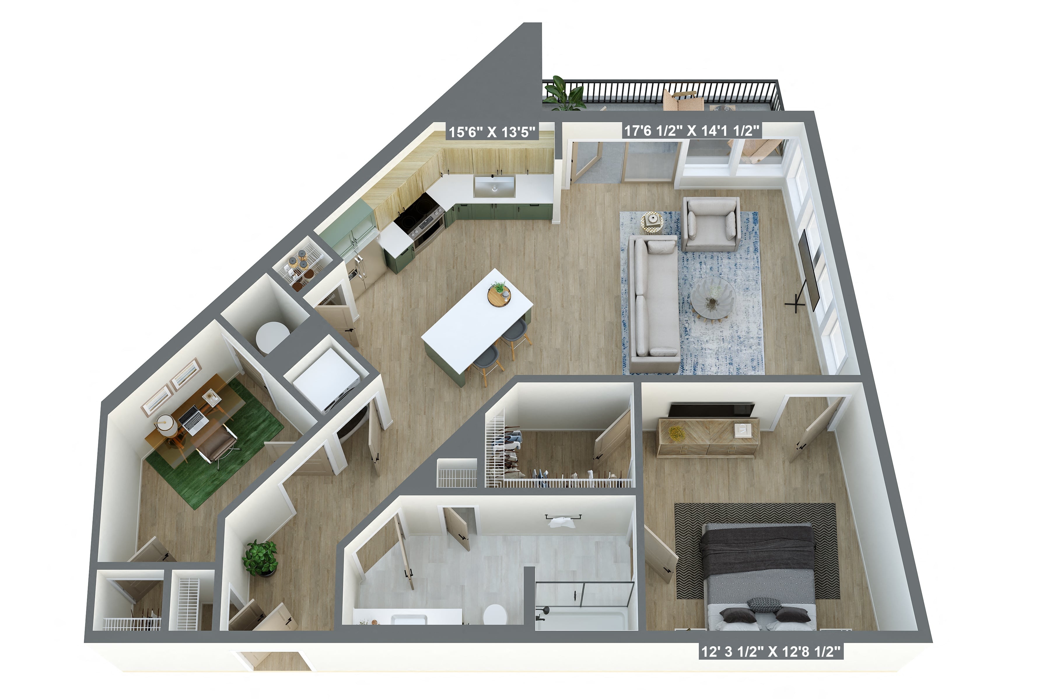Floor plan layout diagram for A8